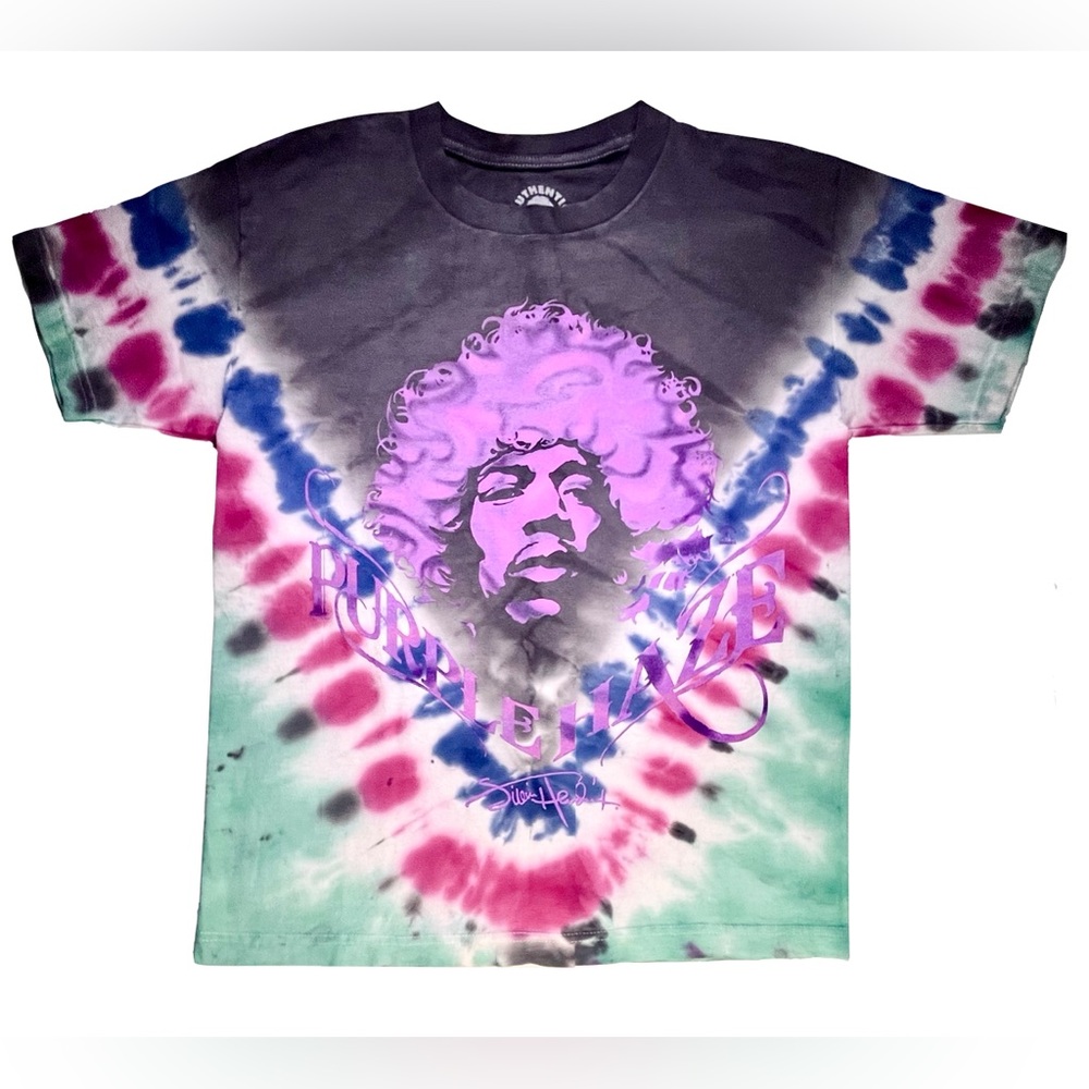 Jimi Hendrix Purple Haze Tie-Dye T-Shirt Size Small Psychadelic Rock Graphic Tee
